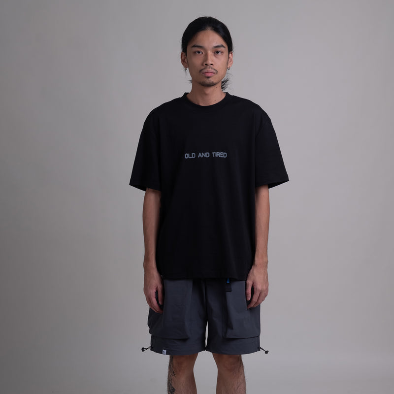 Old & Tired Tee / Cotton - Black