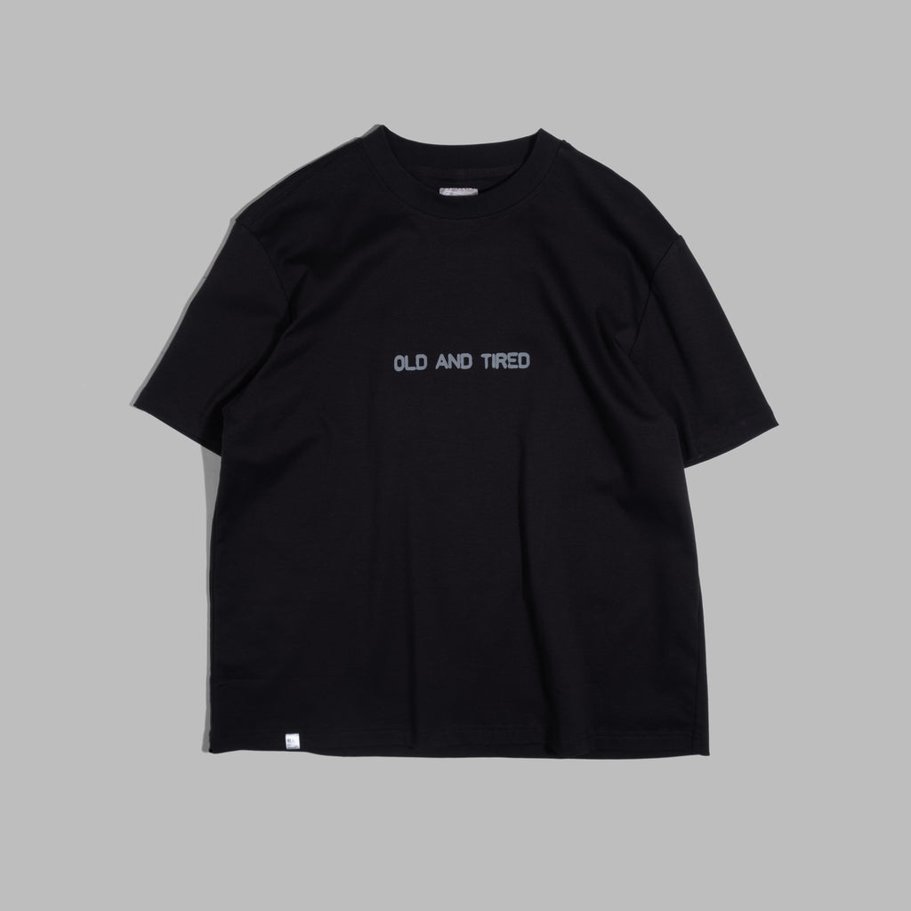 Old & Tired Tee / Cotton - Black